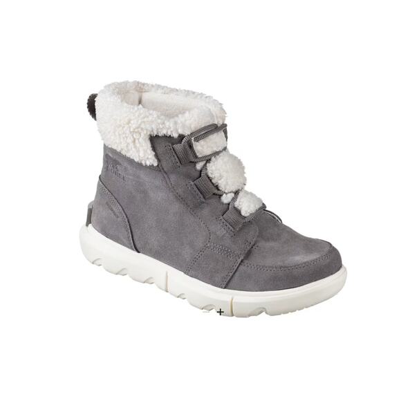 NEW Sorel Women's 5.5  Explorer II Carnival Cozy WP Insulated Boots Quarry Gray - Picture 1 of 9